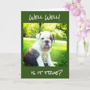 **18e ANNIVERSAIRE** BULLDOG VOUS SOUHAITE ! Carte