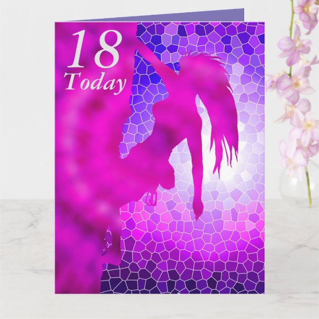 18e anniversaire carte d'art d'escalade (Orchidée)