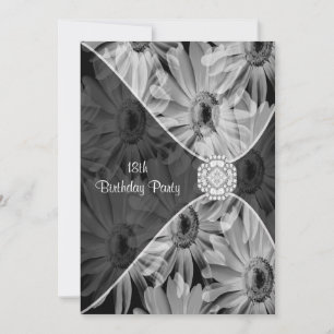 18e anniversaire Daisy Diamond Invitation