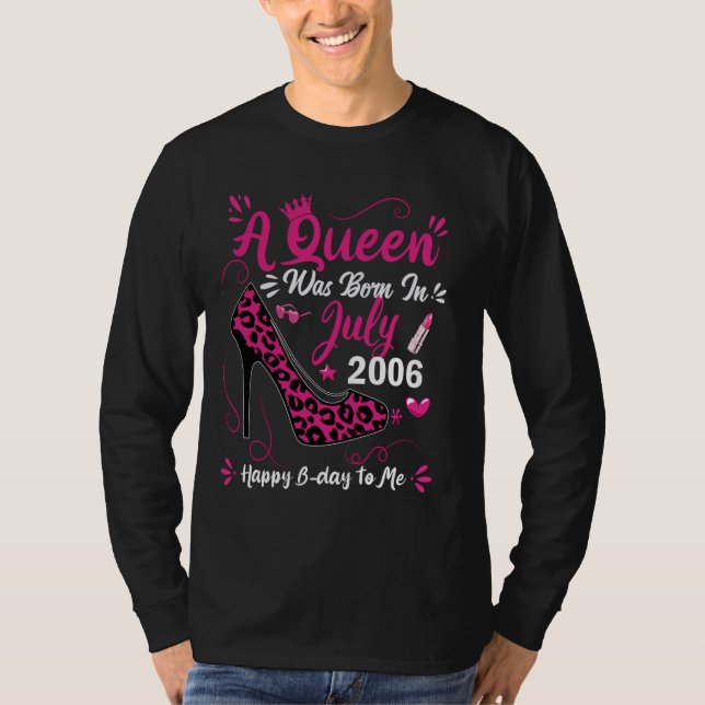 18e Anniversaire Haut Talon Une Reine Est Née Le 2 (Devant)