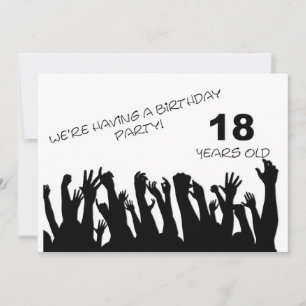 18ème invitation à la fête avec foule