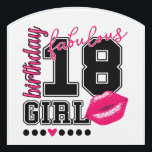 18th birthday girl, 18. Geburtstag Geschenkidee Türschild<br><div class="desc">18th birthday girl,  18. Geburtstag Geschenkidee Türschild</div>