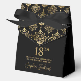 18th Birthday Gold Elegant Thank You  Geschenkschachtel
