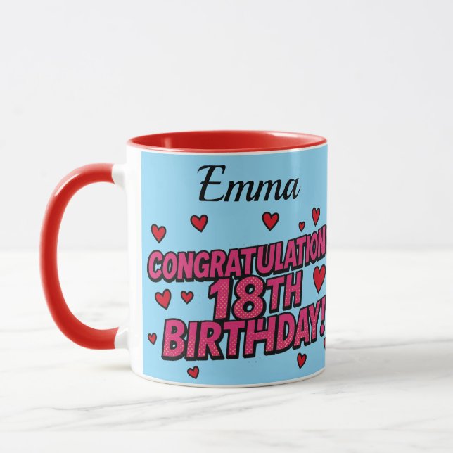 18th birthday Mug (Gauche)