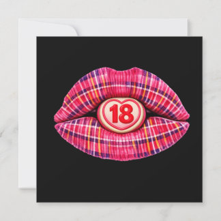 18th birthday part Scottish tartan scotland gift Einladung