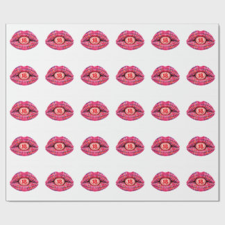 18th birthday part Scottish tartan scotland gift Geschenkpapier