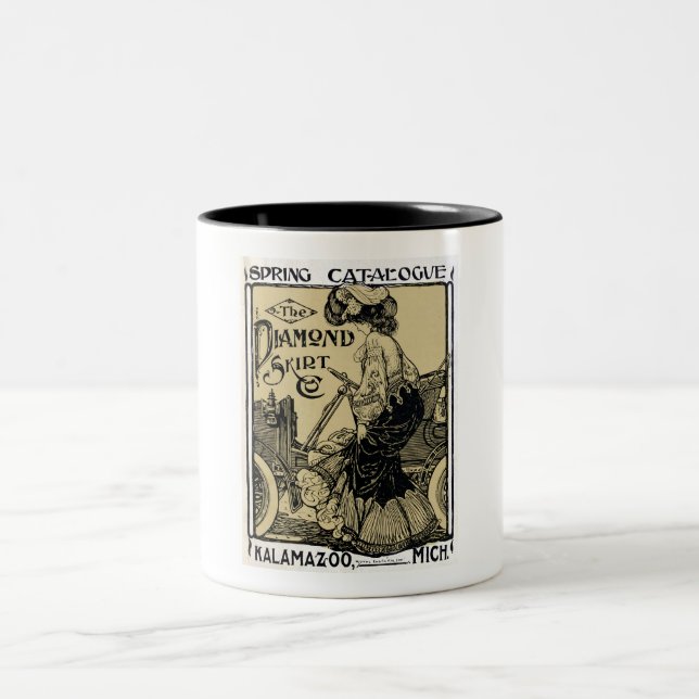 1900 FASHION KATALOG AD ZWEIFARBIGE TASSE (Mittel)