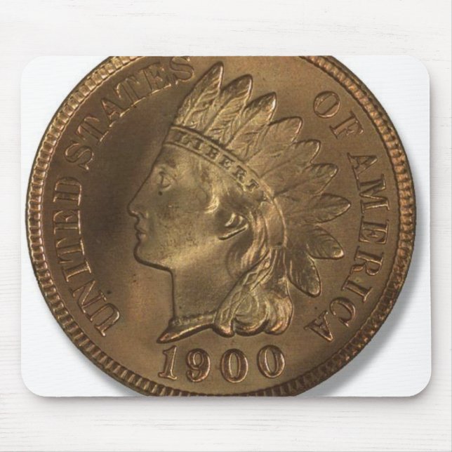 1900 Indian Head Cent Mousepad (Vorne)