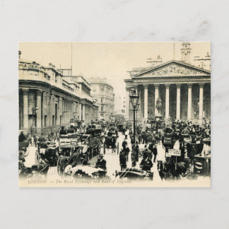 1900 London Royal Exchange und Bank of England Pos Postkarte