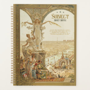 1900 Paris Affiche d'exposition Planificateur pers