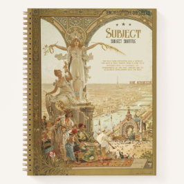 1900 Paris Ausstellung Poster Bullet Journal Notizbuch