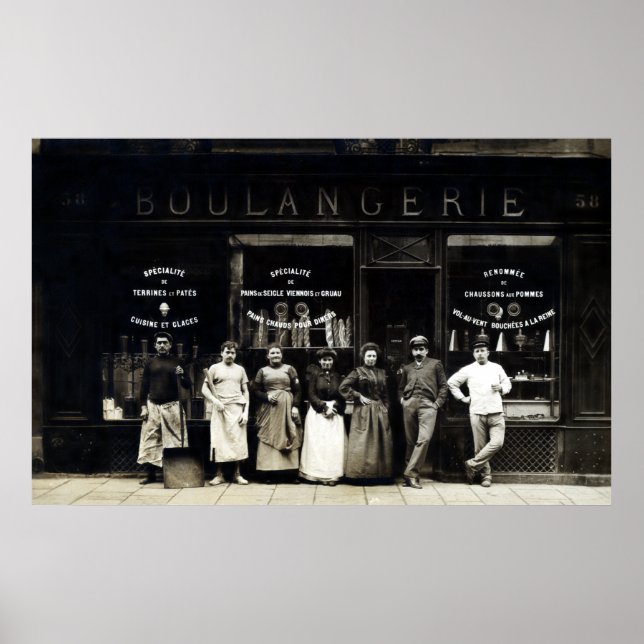 1900 Pariser Bäckerei Poster (Vorne)