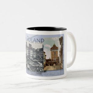 1900 POLAND POSTCARDS Mug à deux tons