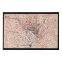 1900 USGS Karte von Washington, DC, Canvas Print