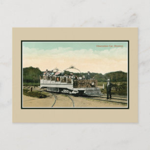 1900 Vintage Aussichtswagen Montreal Postkarte
