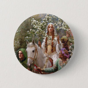 1900 von John Collier, Königin Guineveres Maying Button