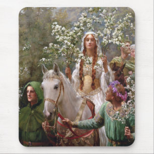 1900 von John Collier, Königin Guineveres Maying Mousepad