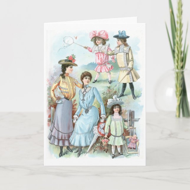 1900s Mode Karte (Vorderseite)