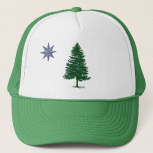 1901 casquette de drapeau du Maine - style vintage