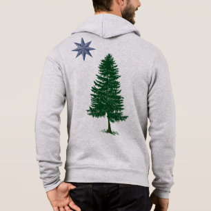 1901 drapeau du Maine - sweat - shirt à capuche