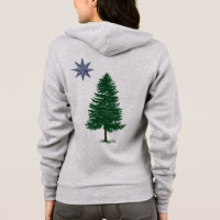 1901 drapeau du Maine - sweat - shirt à capuche