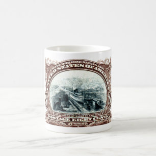 1901 Kanal-Schleusen Michigan Kaffeetasse