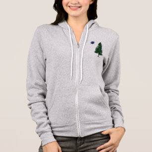 1901 Maine-Flagge - Vintage Art Hoodie
