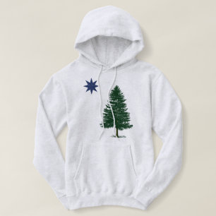 1901 Maine-Flagge - Vintage Art Hoodie