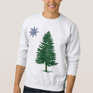 1901 Maine-Flagge - Vintage Art Sweatshirt