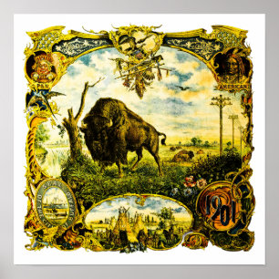 1901 Pan American Expo Buffalo NY viktorianischer Poster