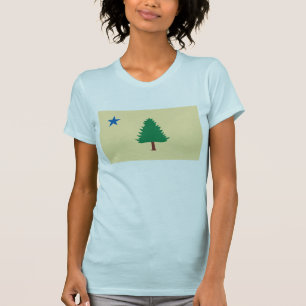 (1901) T - Shirt Maines Flag
