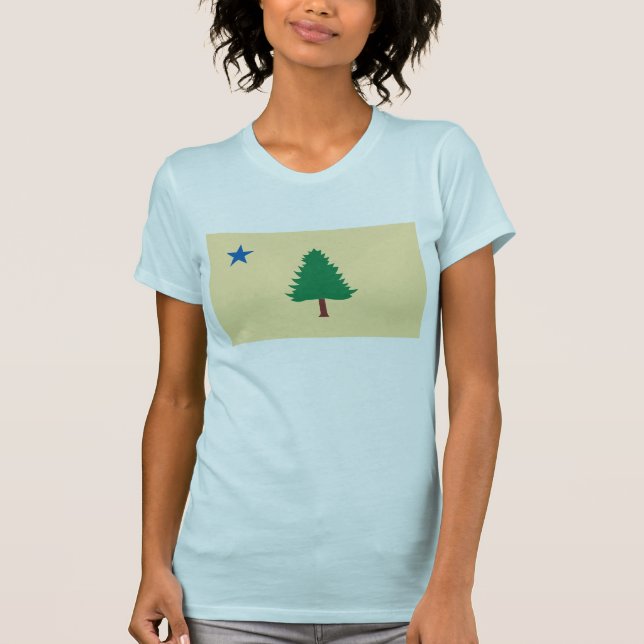 (1901) T - Shirt Maines Flag (Vorderseite)