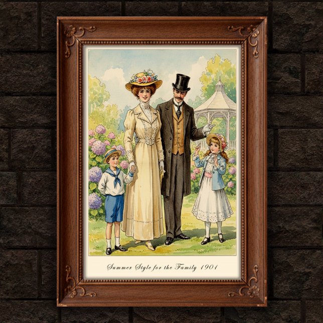 1901 Vintages Outdoor Fashion Wall Poster (Von Creator hochgeladen)