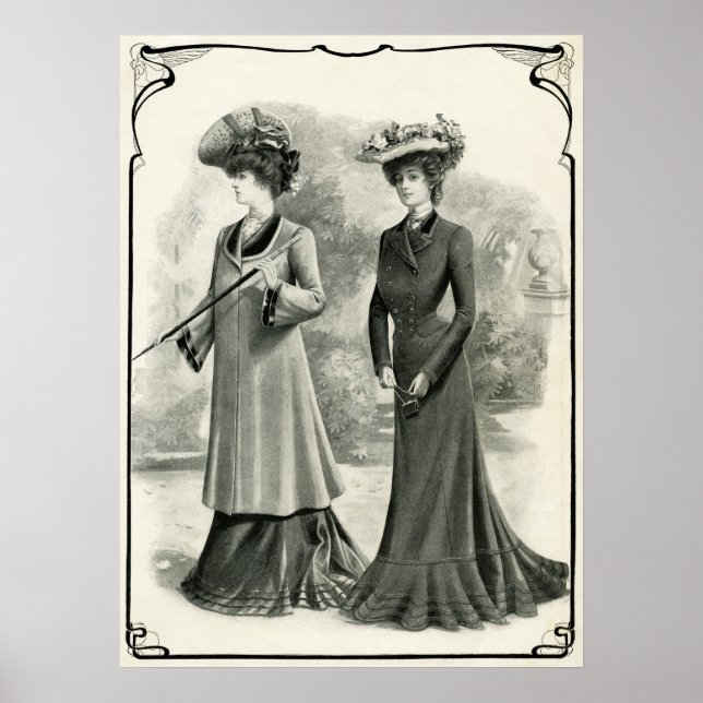 1902 FRAUEN ELEGANZ POSTER (Vorne)