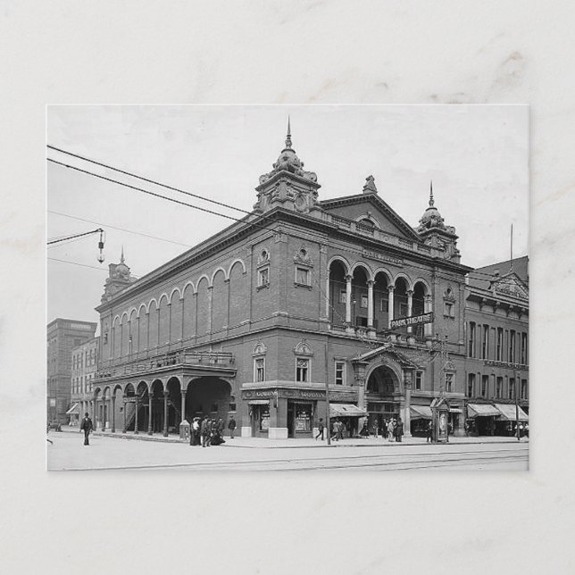 1902 Parktheater Indianapolis Indiana Postkarte (Vorderseite)