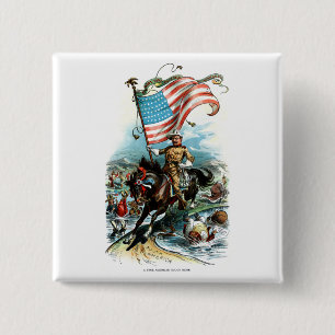 1902 Theodore Roosevelt Button