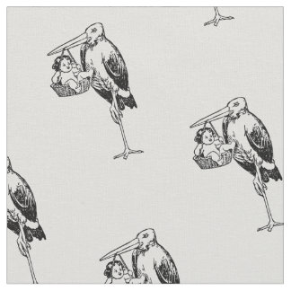 1902 Vintag Stork Baby Ad Stoff