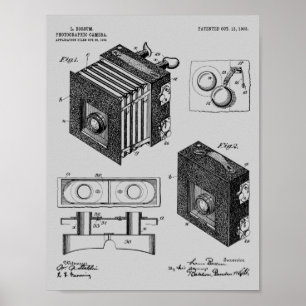 1903 Faltkamera Patent Art Zeichnend Druck Poster