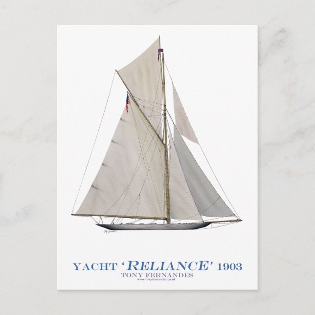 1903 Reliance Postkarte (Vorderseite)
