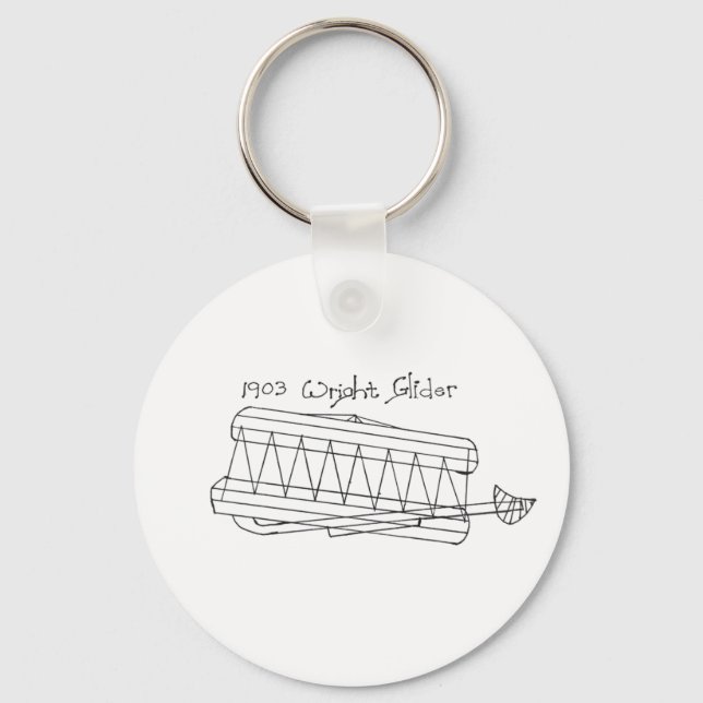 1903 Wright Glider Key Chain Schlüsselanhänger (Vorderseite)