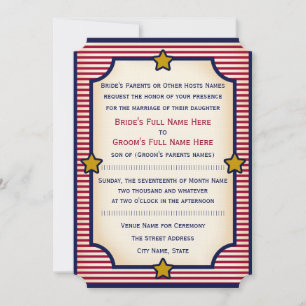 1904 Bully Pulpit (Wedding Collection) Einladung