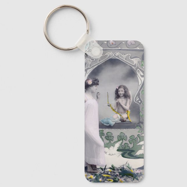 1904 Jugendstil Valentine Schlüsselanhänger (Vorderseite)