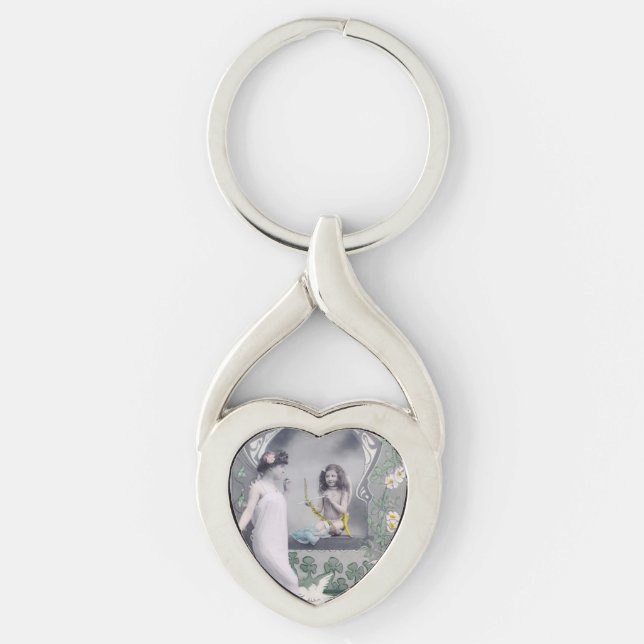 1904 Jugendstil Valentine Schlüsselanhänger (Vorderseite)