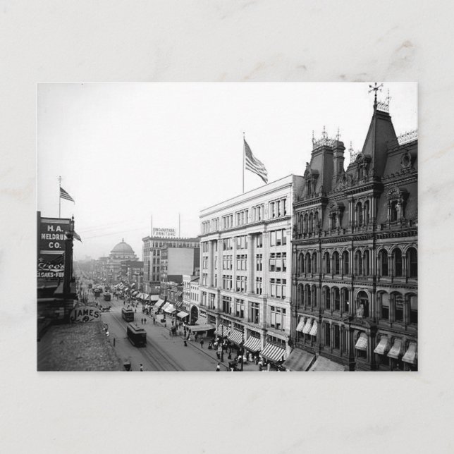 1904 Main St. Buffalo NY Postkarte (Vorderseite)