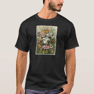 1904 Orchideen-Kunstformen Natur-Druck T-Shirt