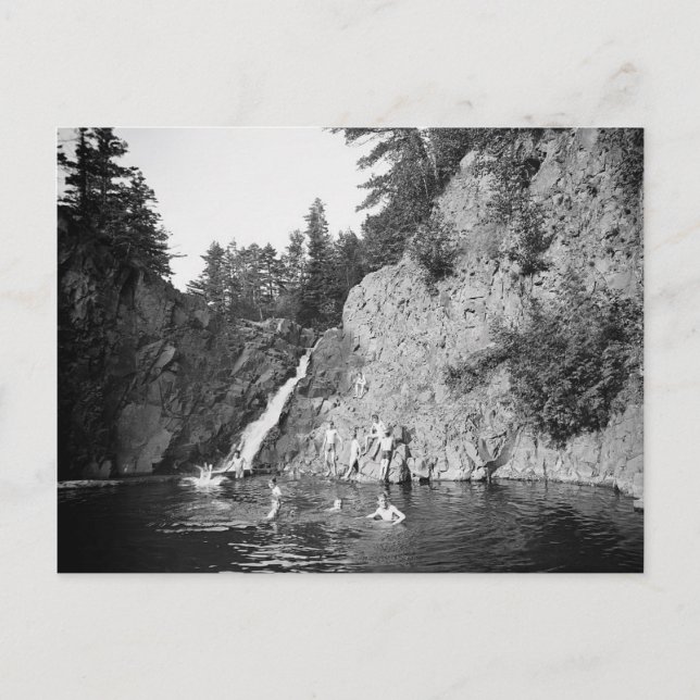 1904 Schwimmen im Lester Park. Duluth, Minnesota Postkarte (Vorderseite)
