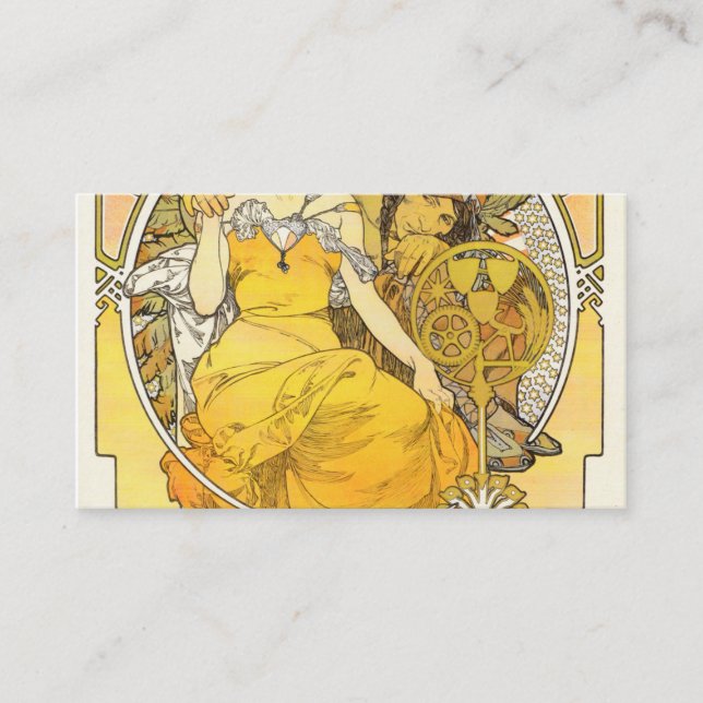 1904 Weltmesse von Alphonse Mucha Visitenkarte (Vorderseite)