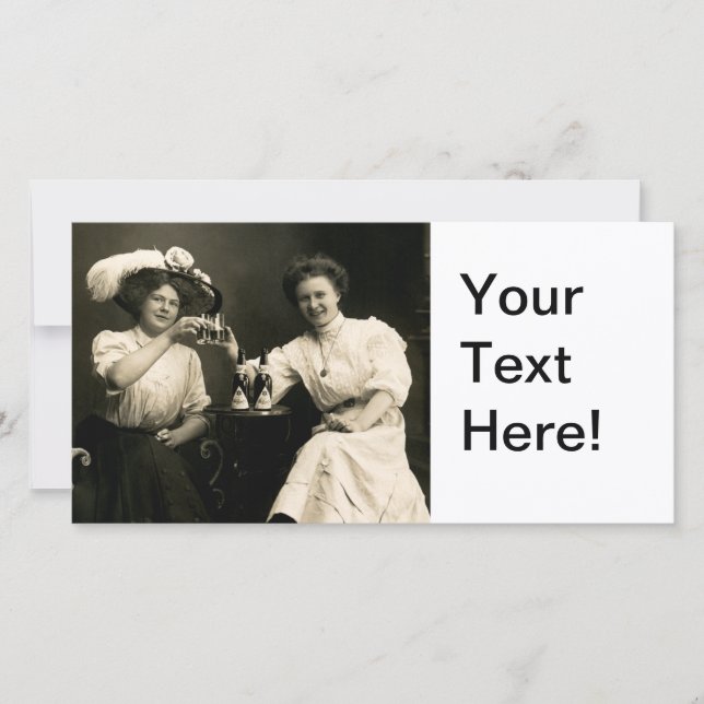 1905 Biertrinkende Girl-Freunde (Vorderseite)