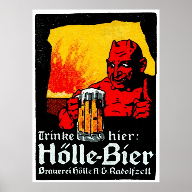 1905 Deutsches Bierposter Poster (Vorne)