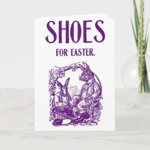 1905 Easter Bunny Shoe Advertisement Feiertagskarte